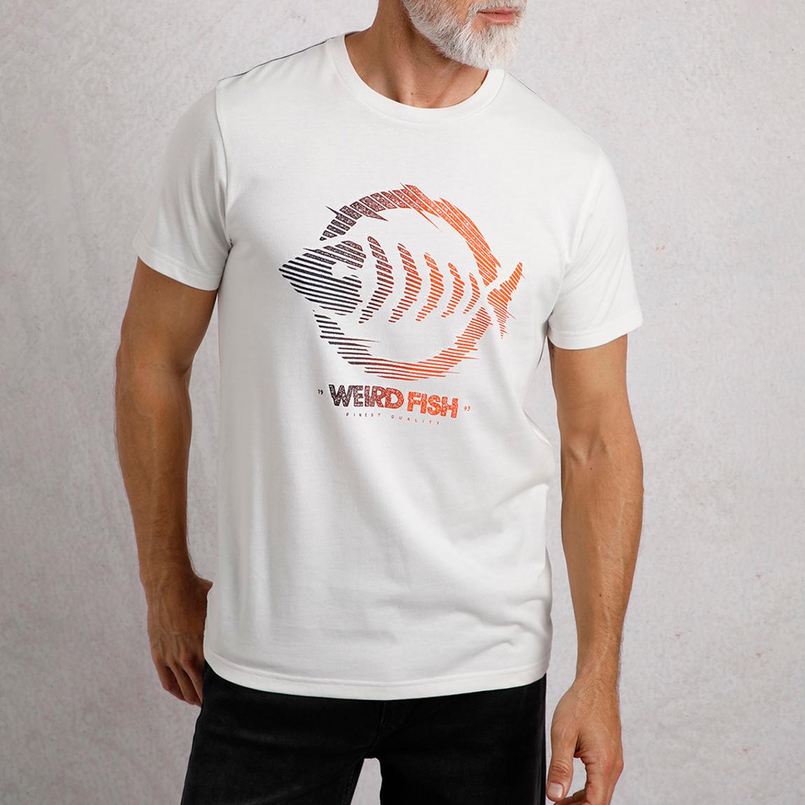 White Velocity Printed T-Shirt main product photo