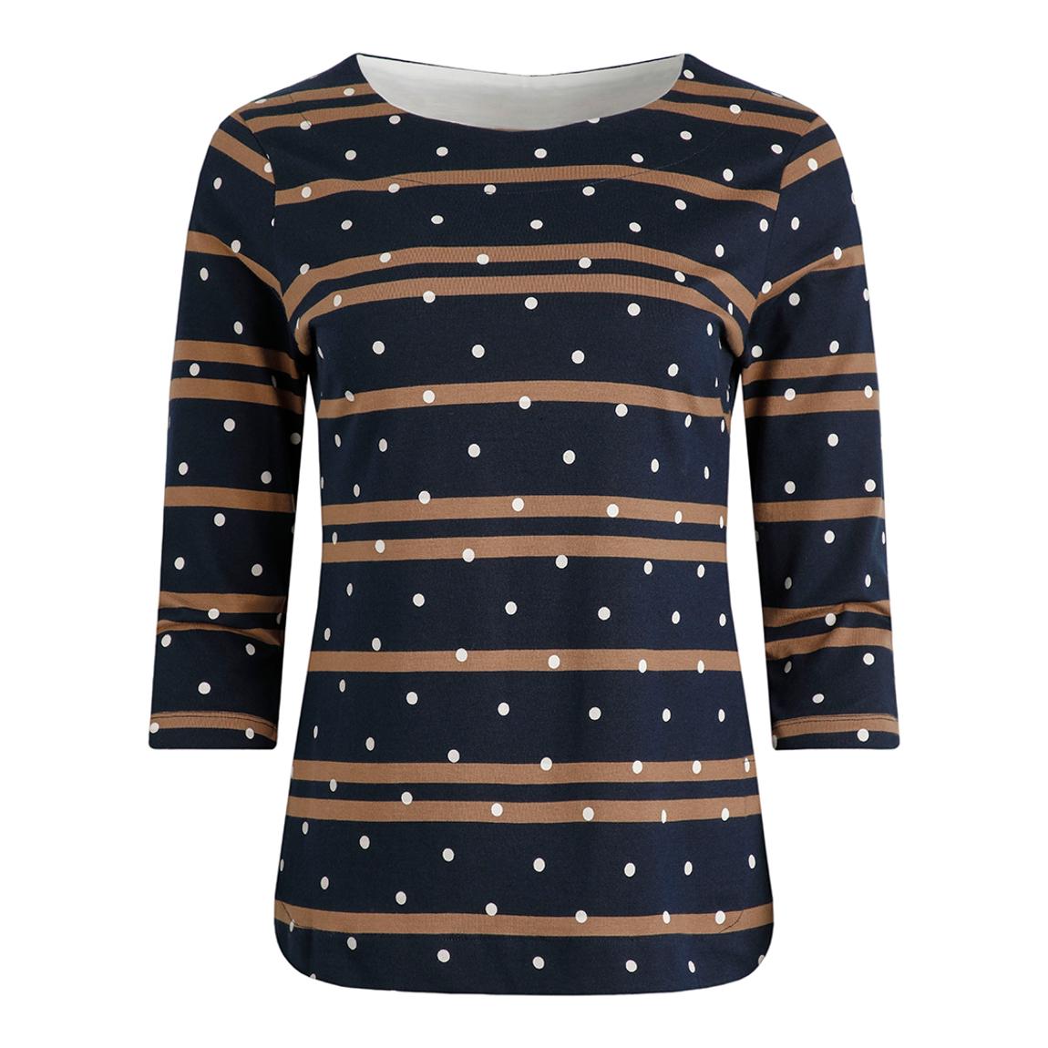 Navy Cecily Cotton T-Shirt main product photo