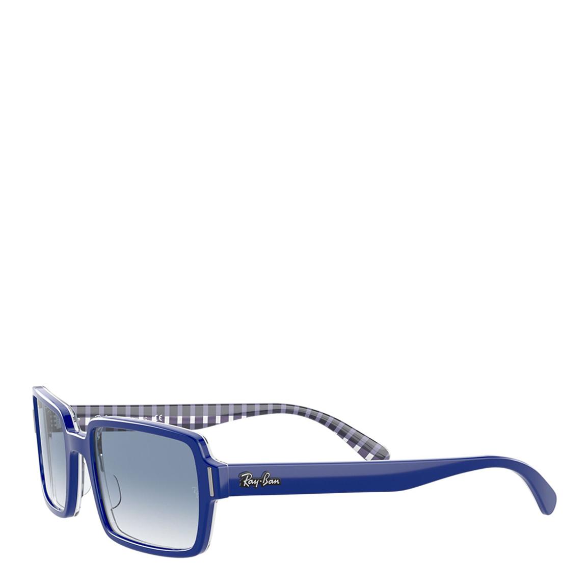 Blue On Vichy Blue/White Shaded Pillow Sunglasses 54mm main product photo