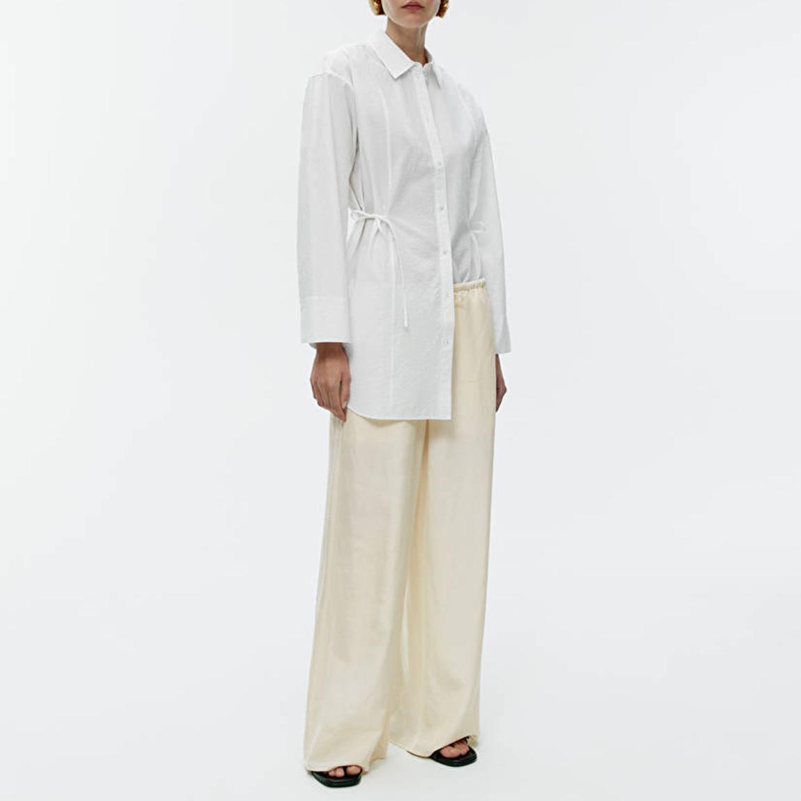 Ecru Wide Leg Trouser main product photo