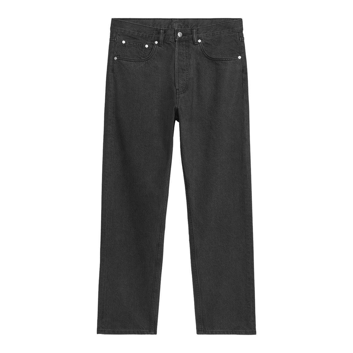 Men's Washed Black Tapered Jeans main product photo