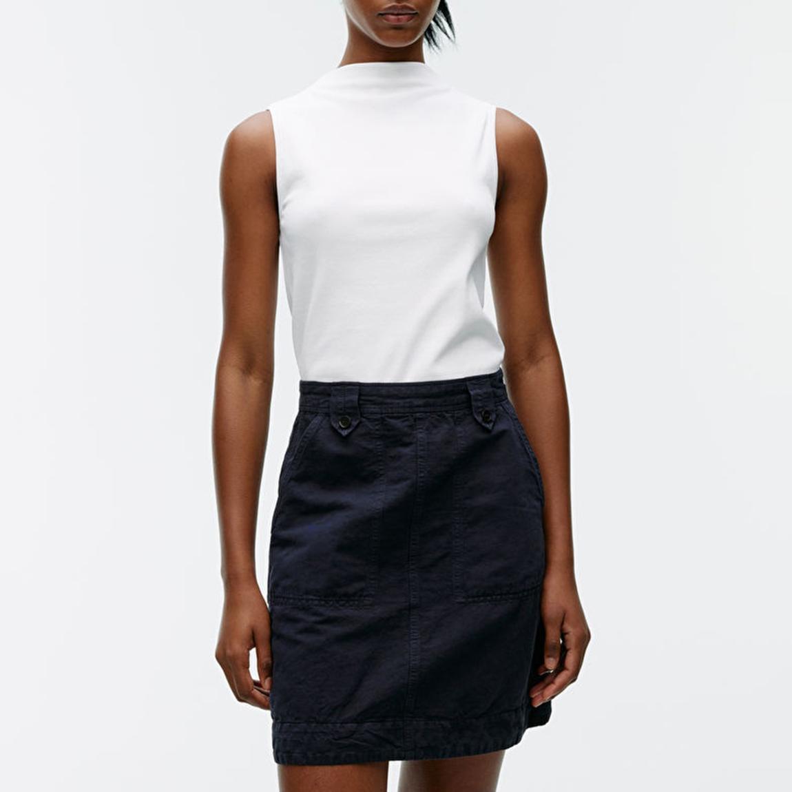 Navy A-Line Mini Skirt main product photo