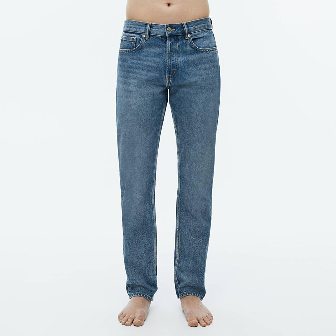 Men's Blue Mid Rise Fit Jean main product photo