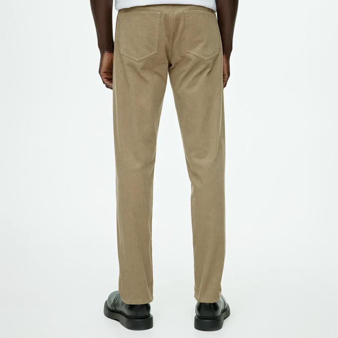 Men's Beige Corduroy Trousers main product photo
