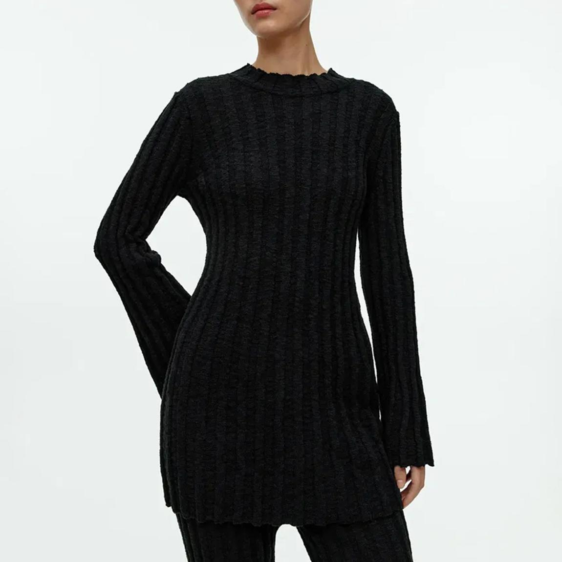 all saints black t shirt dress Satin slip dress black  TOTEME
