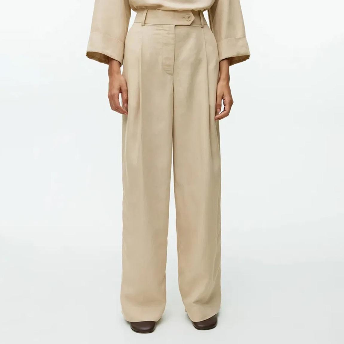 Beige High Waisted Trouser main product photo
