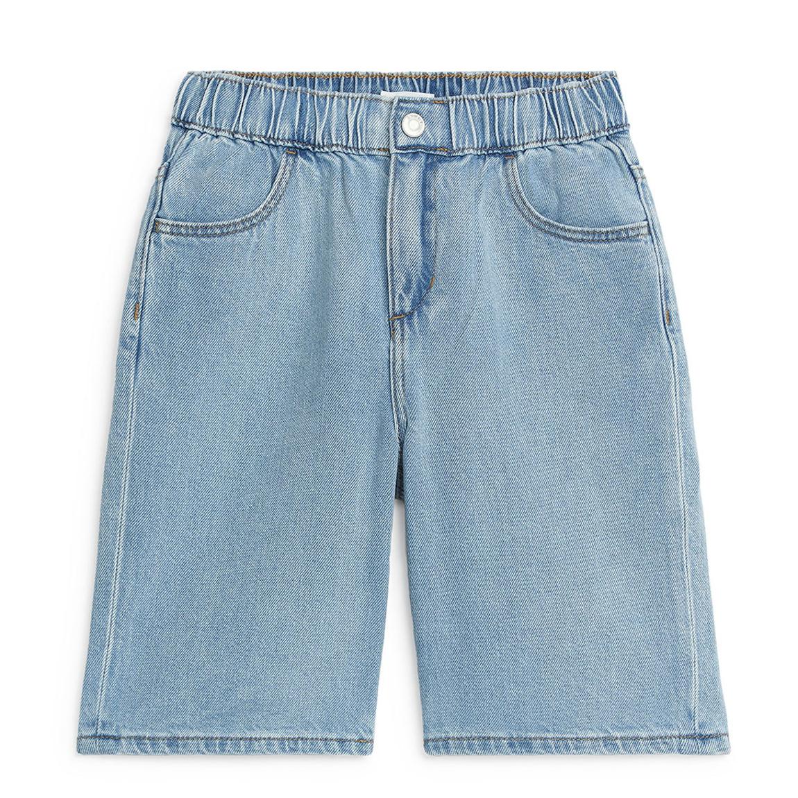 Kid's Light Blue Denim Shorts main product photo