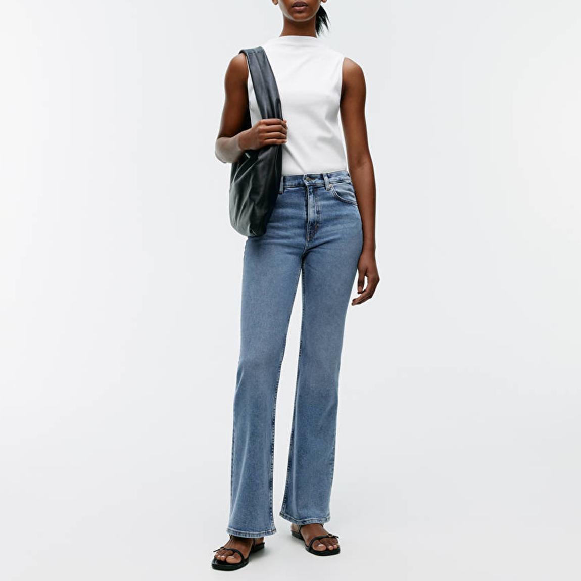 Washed Blue Boot Flare Jean main product photo