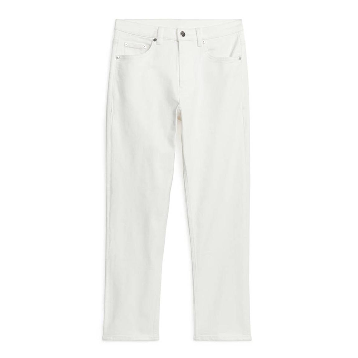 White Straight Leg Jeans main product photo