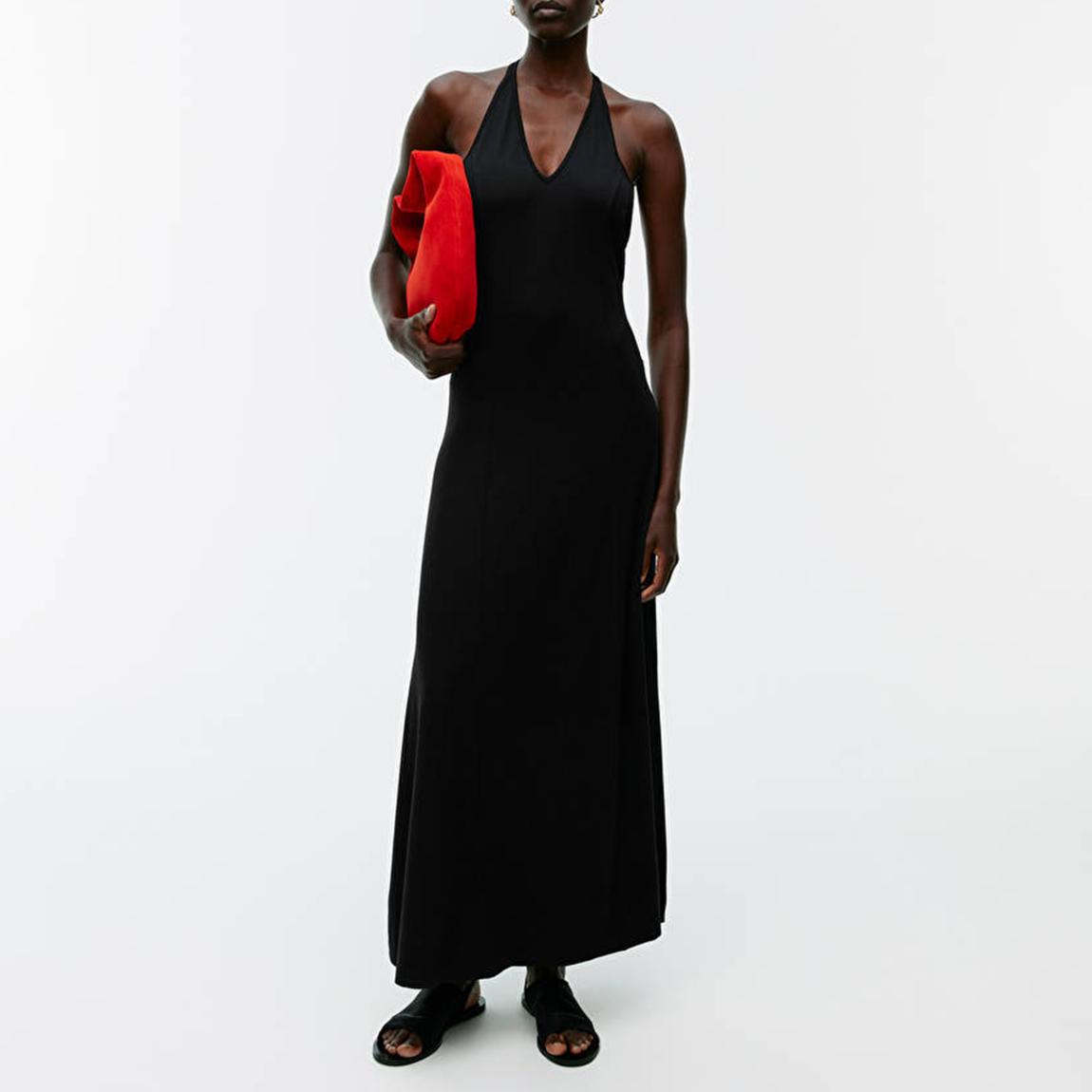 Black Halter Neck Dress main product photo
