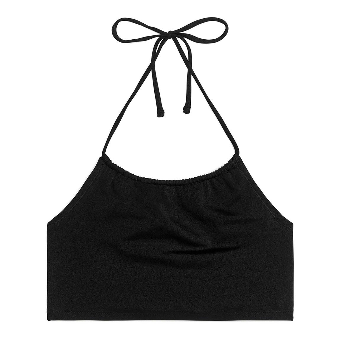 Black Halter Bikini Top main product photo