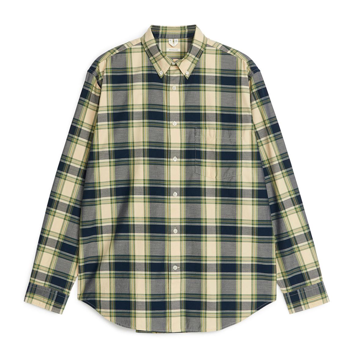 Men's Green and Yellow Tartan Shirt main product photo