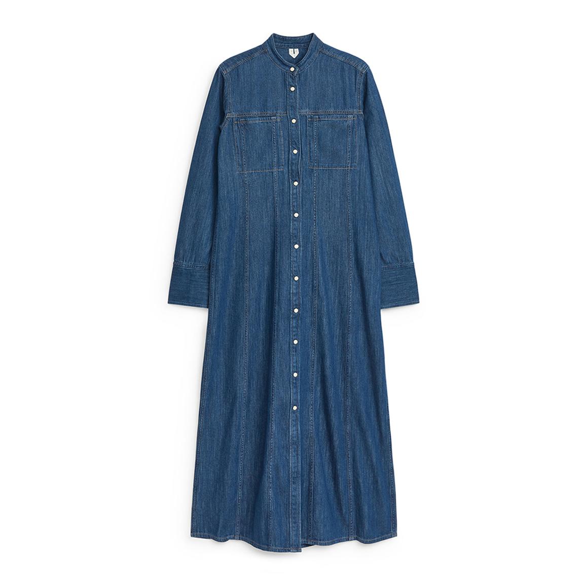 Blue Denim Maxi Dress main product photo