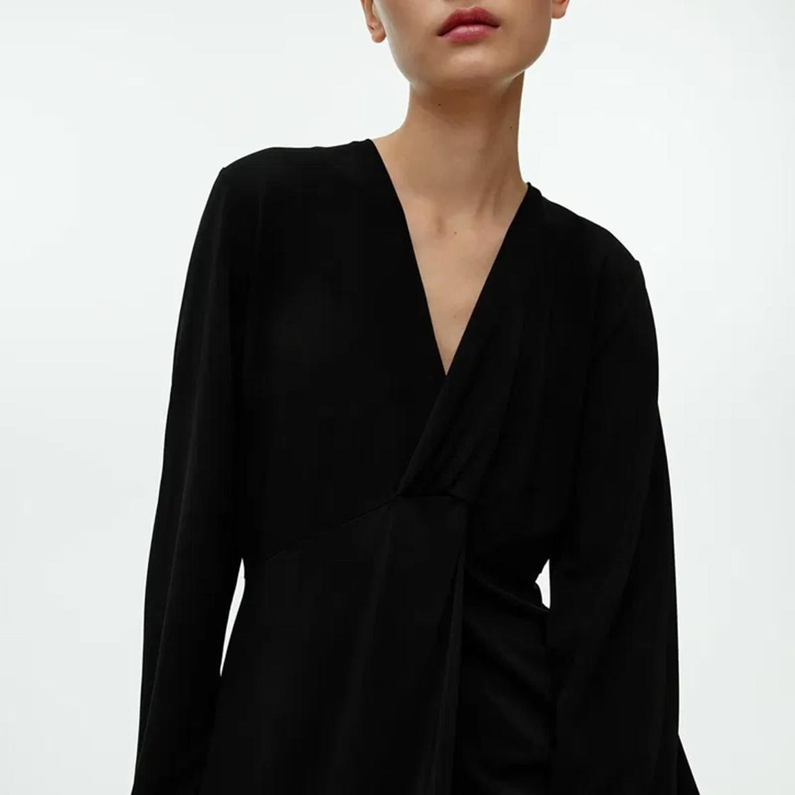 Black Maxi V Dress main product photo