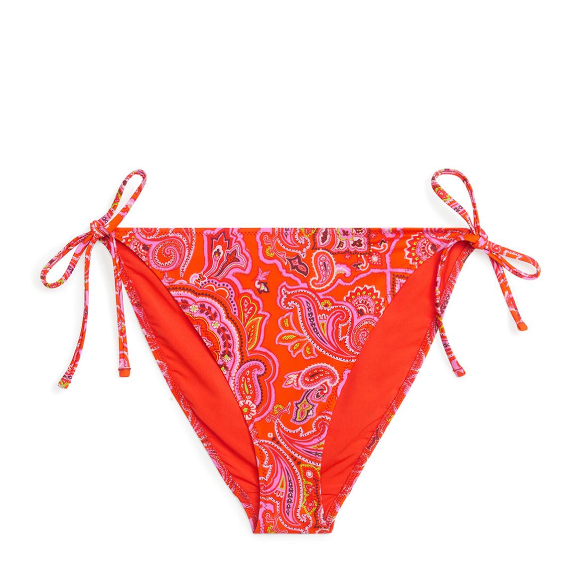 Red Tie Waist Bikini Bottoms main product photo