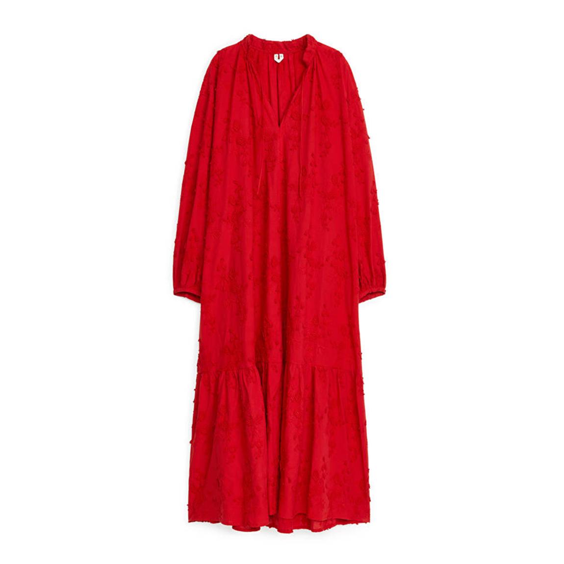 Red Relaxed Maxi Dress main product photo