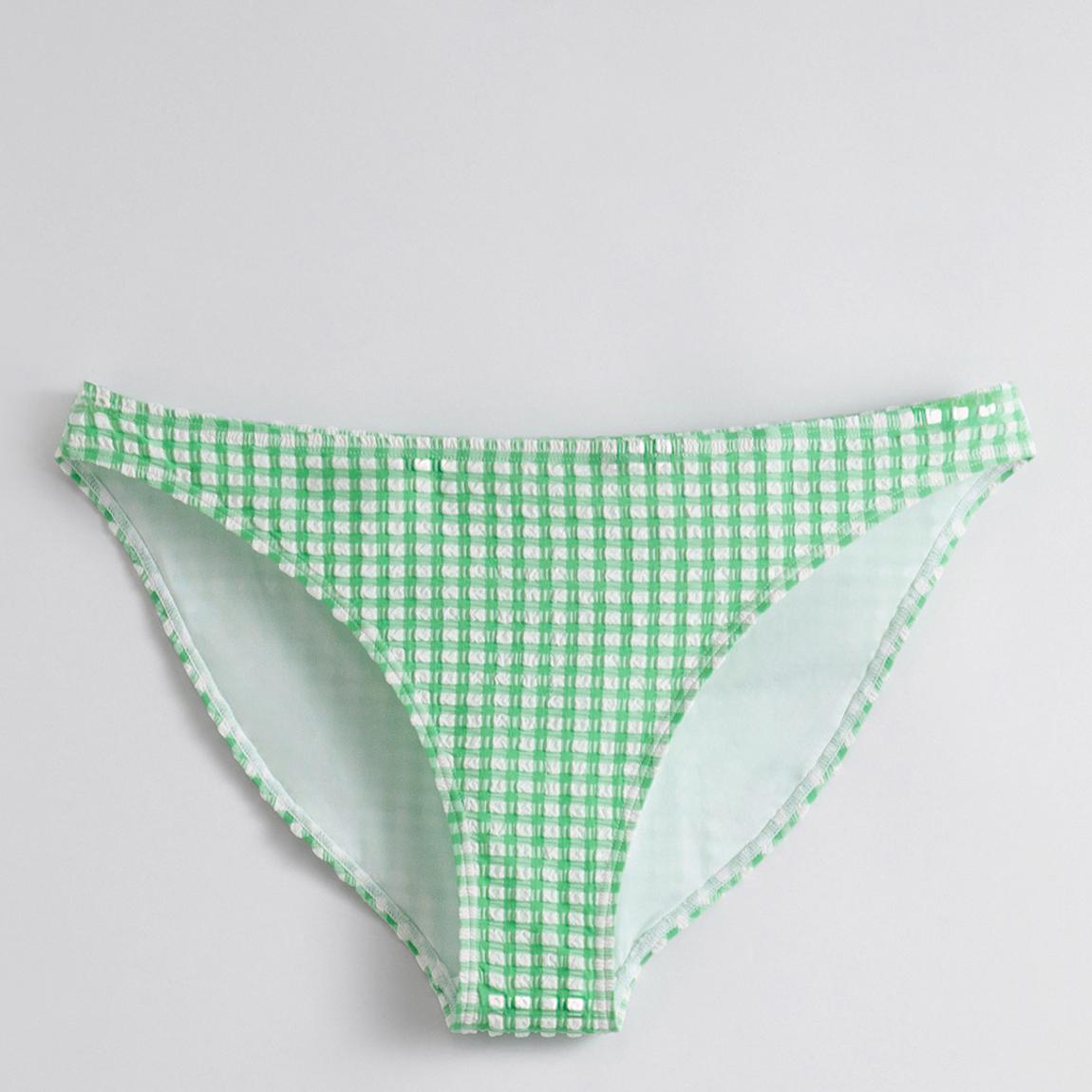Mint Green Printed Brief Bikini Bottoms main product photo