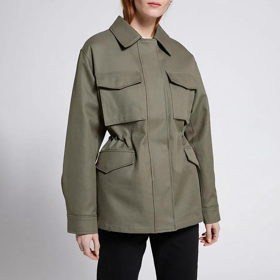 Khaki Utility Drawcord Jacket main product photo