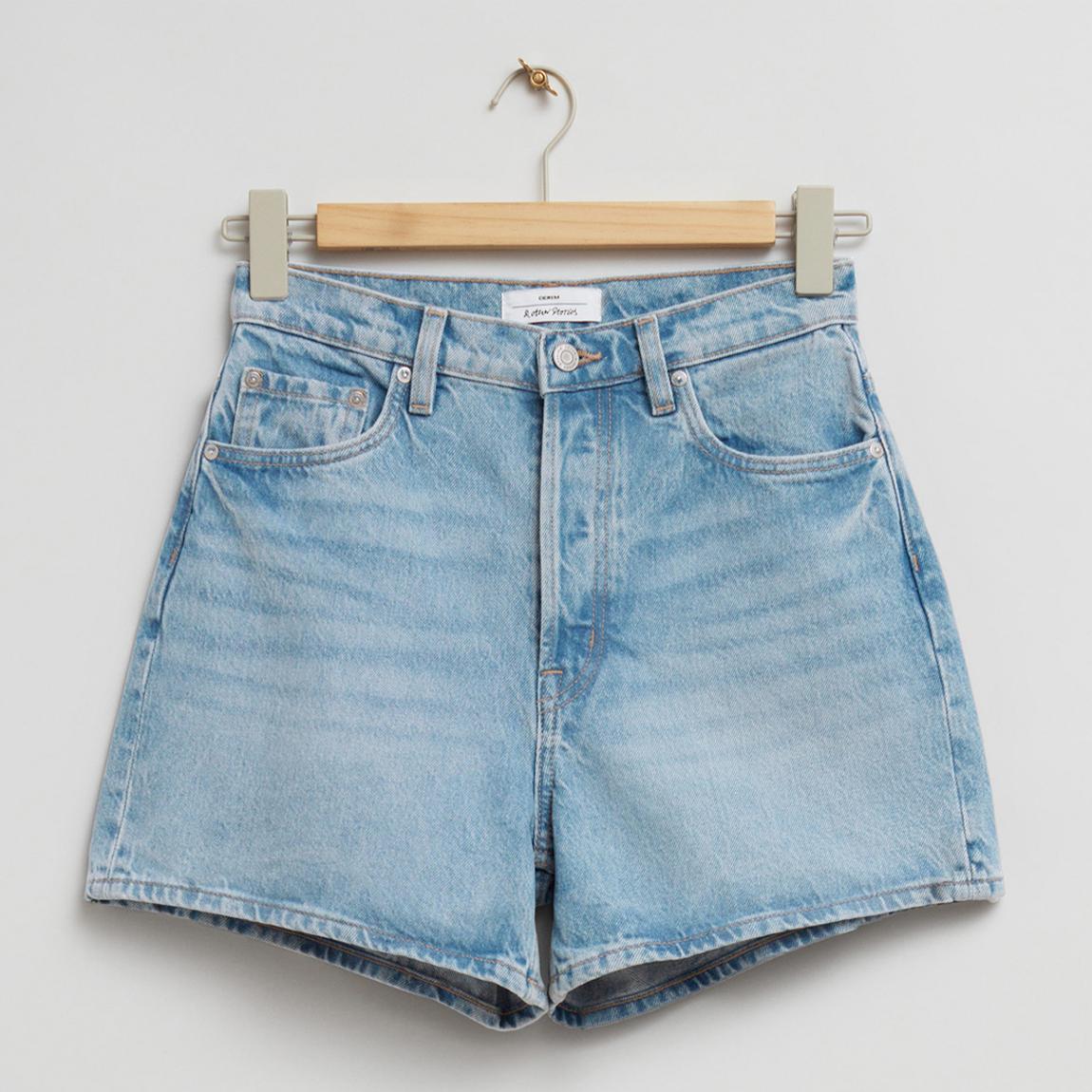 Light Blue Denim Shorts main product photo
