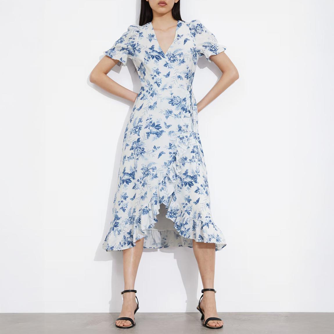 & other stories blue ruffle dress Florence Mini Dress | Icy Blue