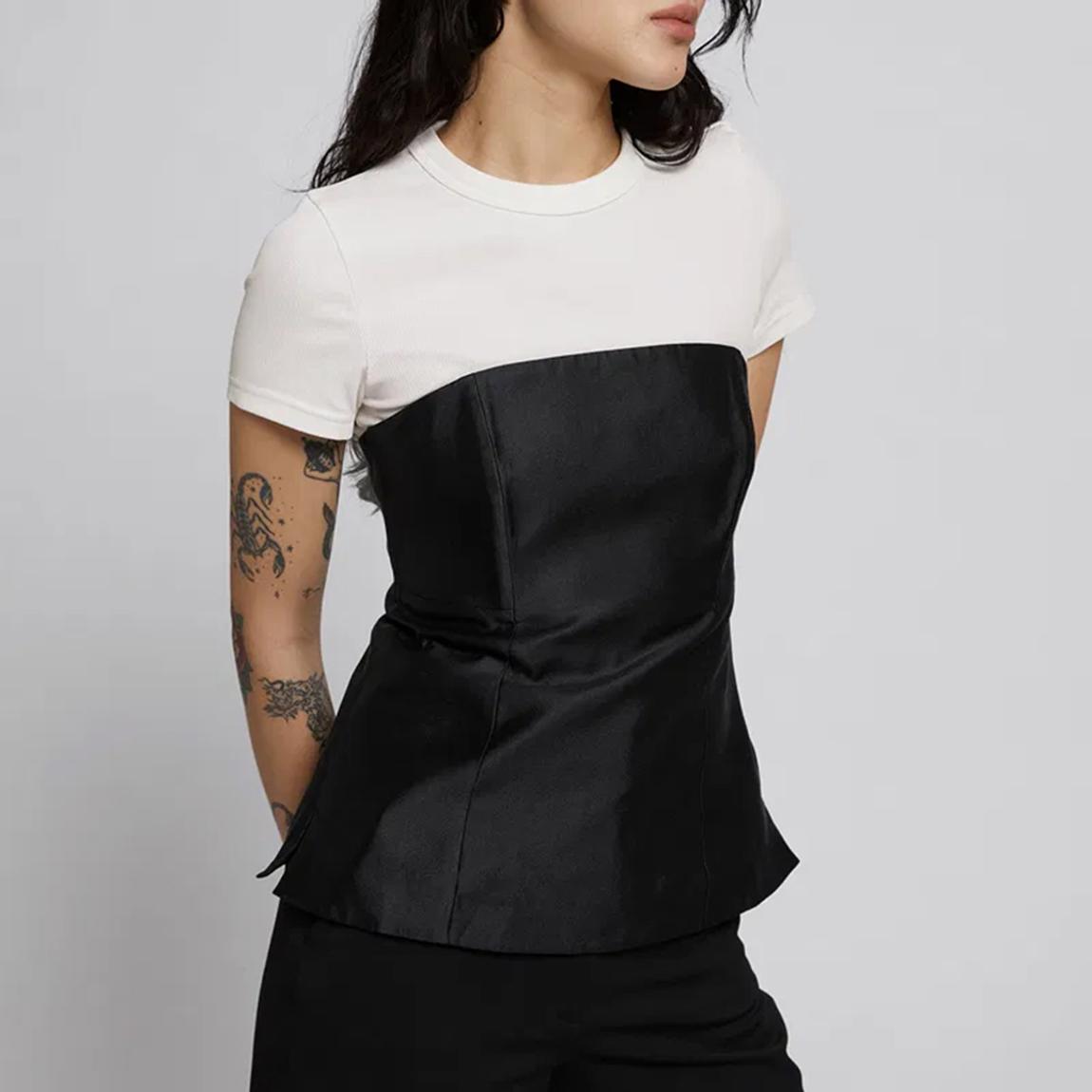 Black Mulberry Silk Tube Top main product photo