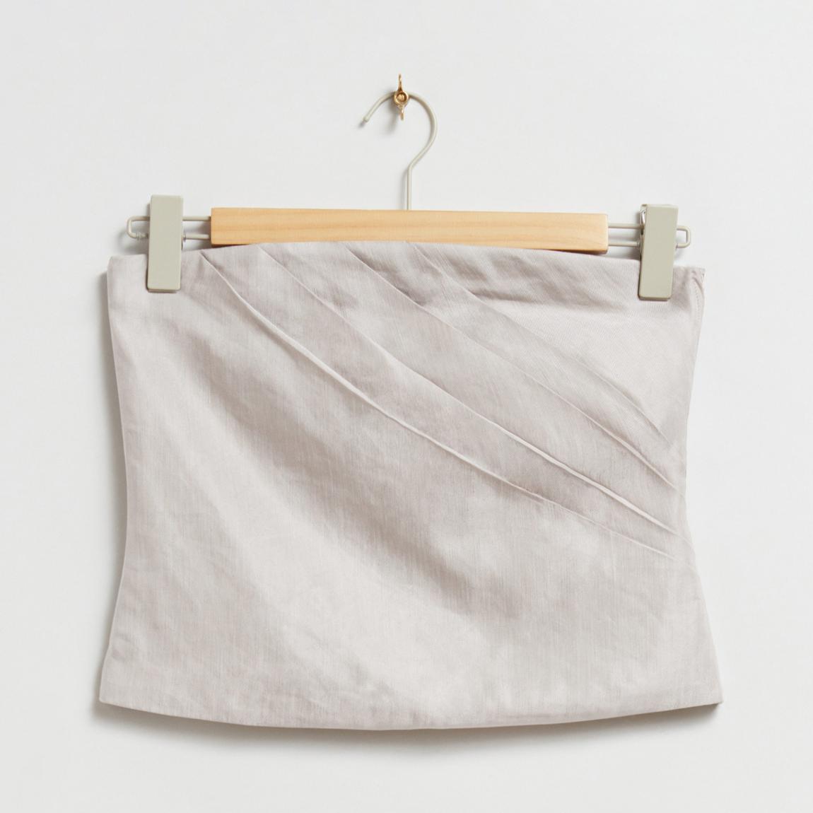 Stone Pleated Tube Top main product photo