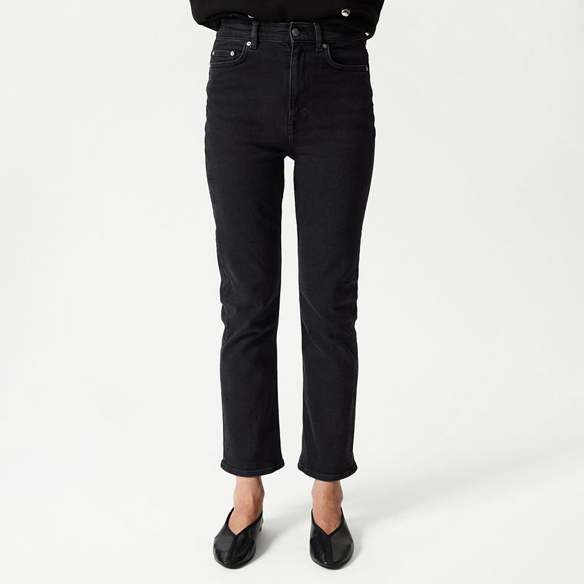 Black Flared Cropped Jeans main product photo