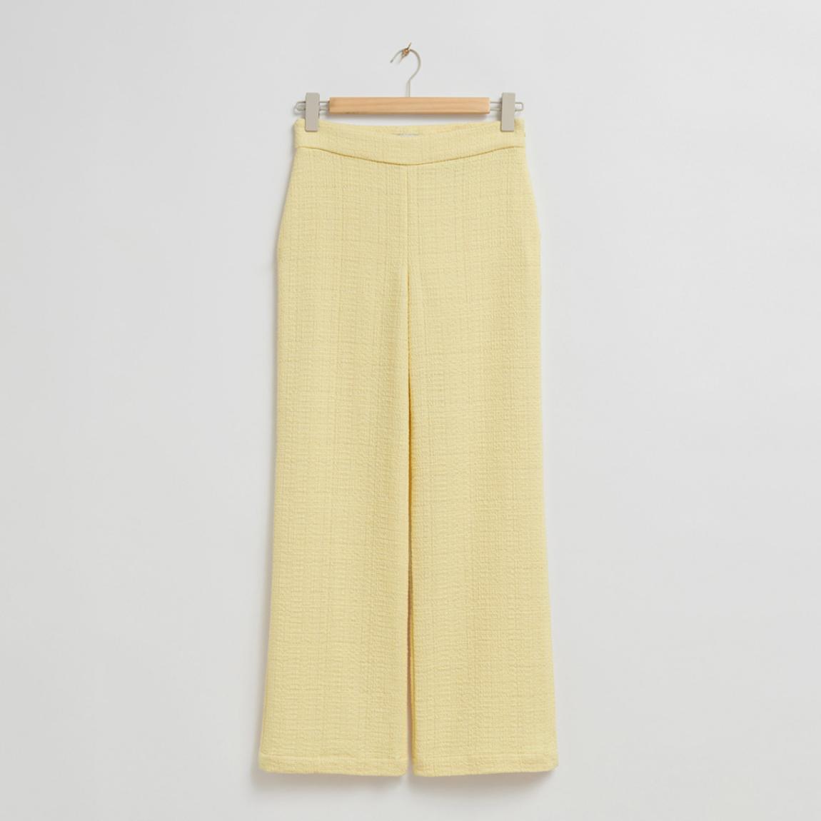Pale Yellow Tweed Trousers main product photo