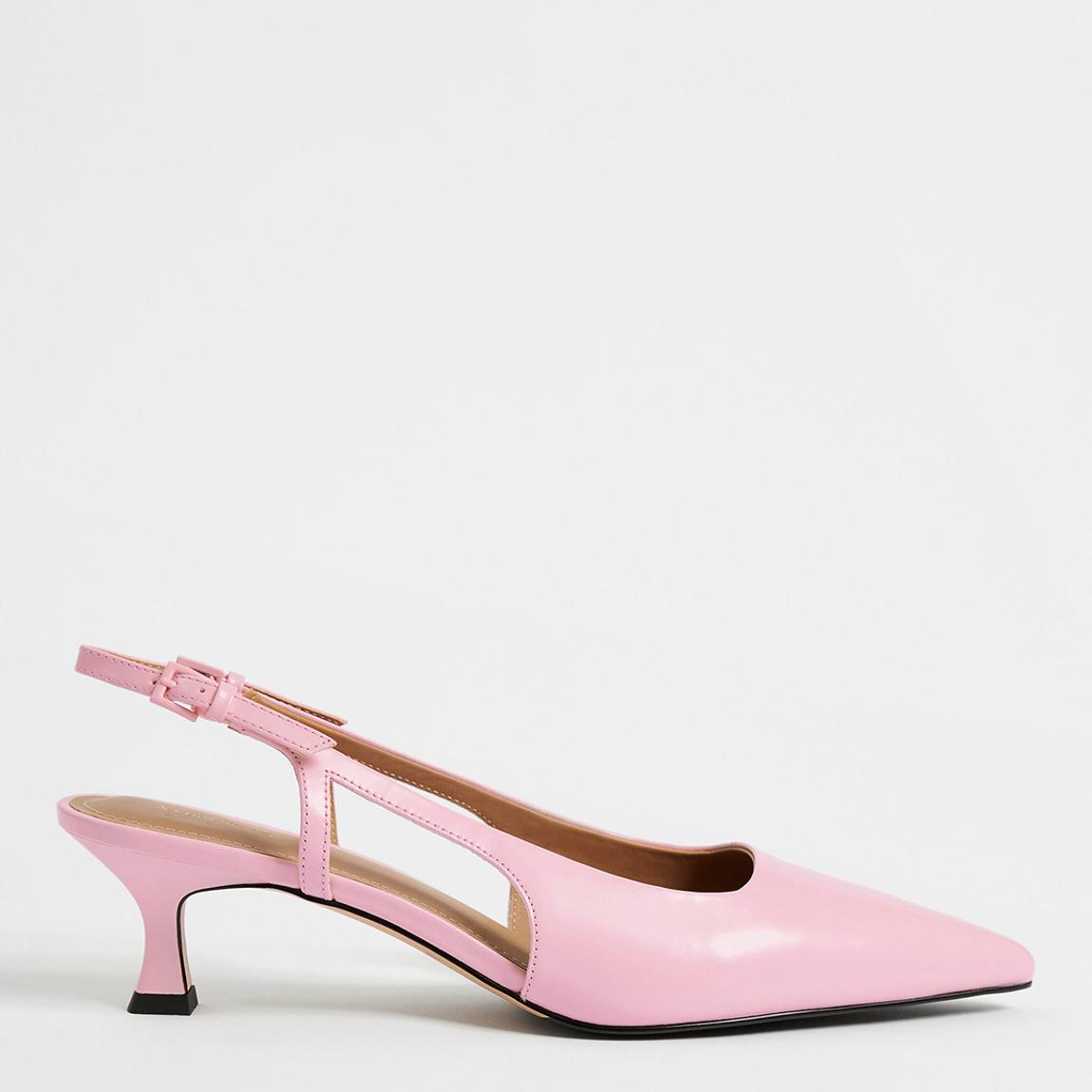 Pink Leather Slingback Pumps main product photo