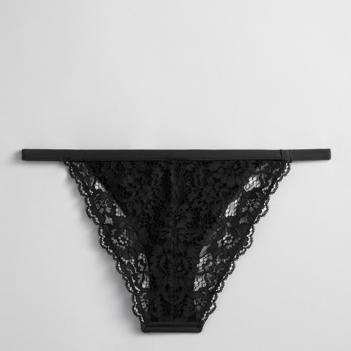Black Lace Tanga Knickers main product photo