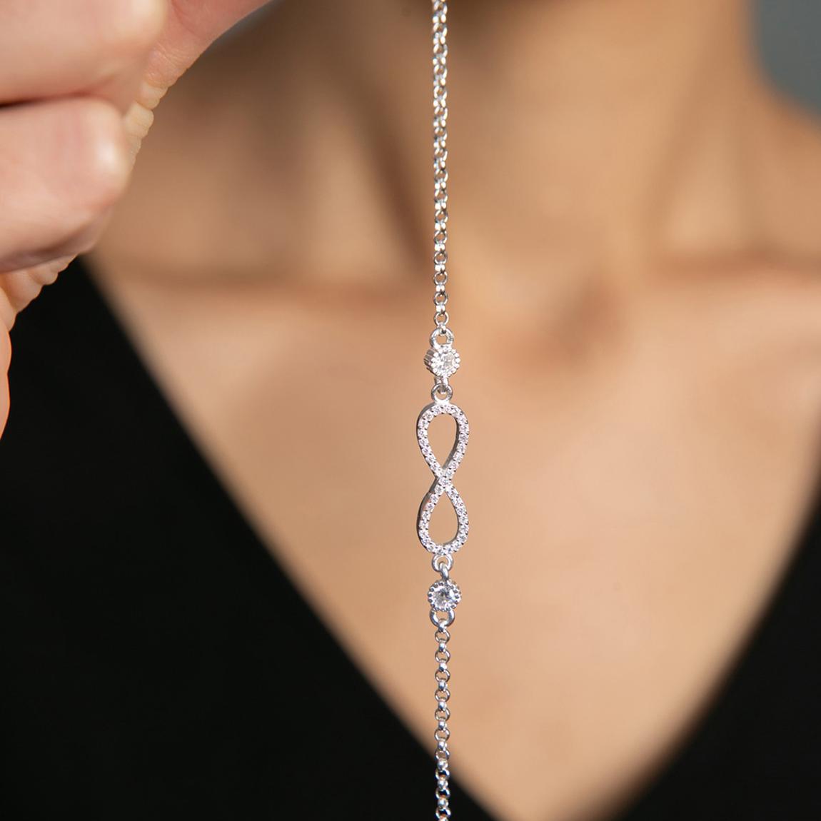 Silver Infinity Bracelet main product photo