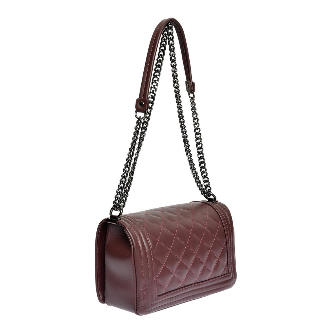 Burgandy Anna Luchini Shoulder Bag main product photo