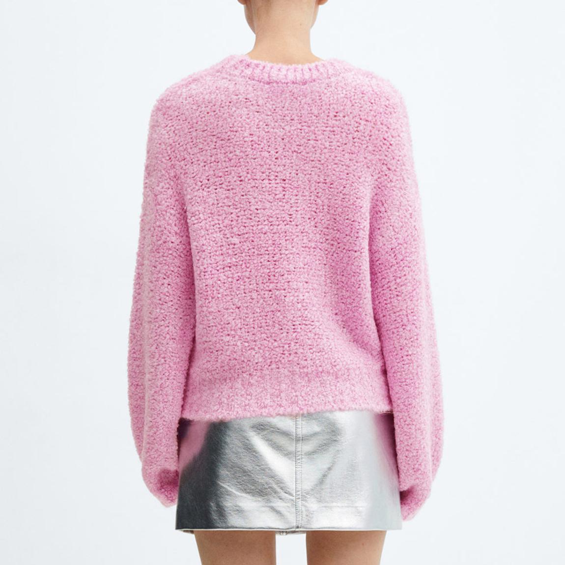 Lilac Round Neck Puff Sleeve Jumper main product photo