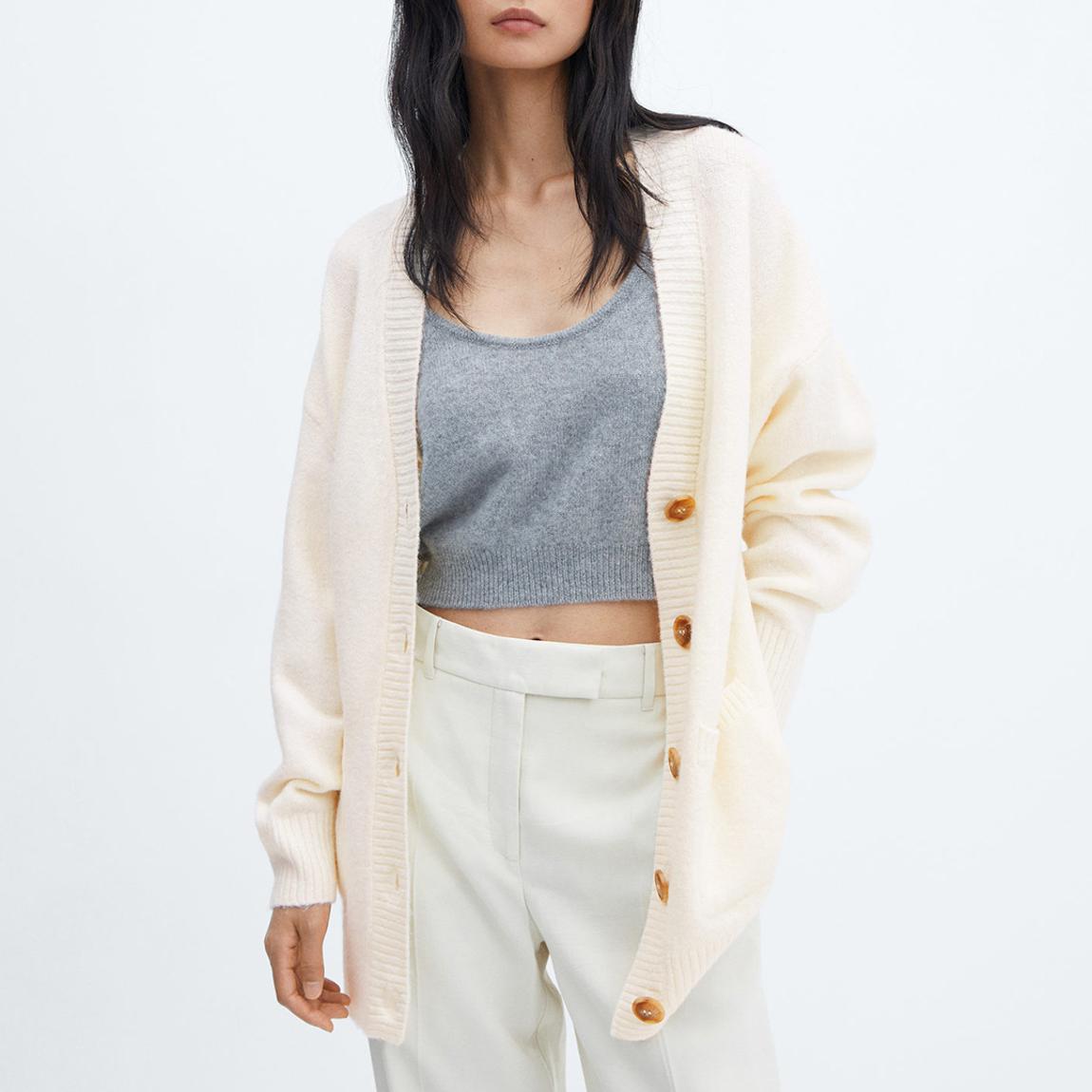 Ecru Oversized Cardigan main product photo