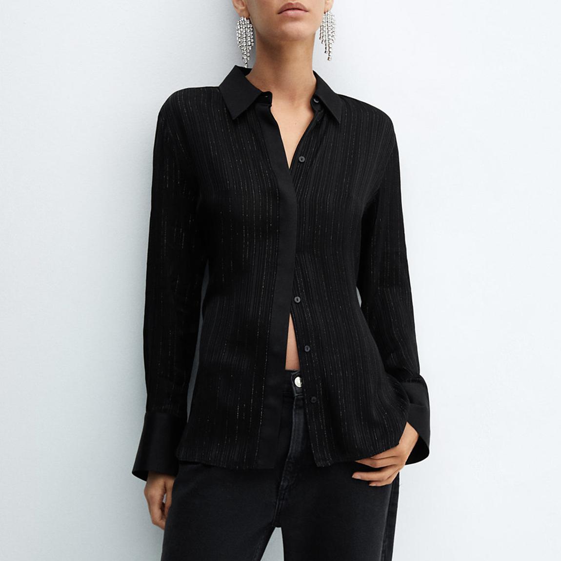 Black Metallic Thread Shirt main product photo