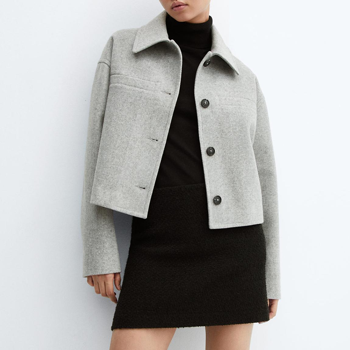 Grey Buttoned Jacket main product photo