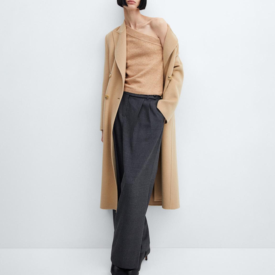 Brown Asymmetric Knit Jumper main product photo