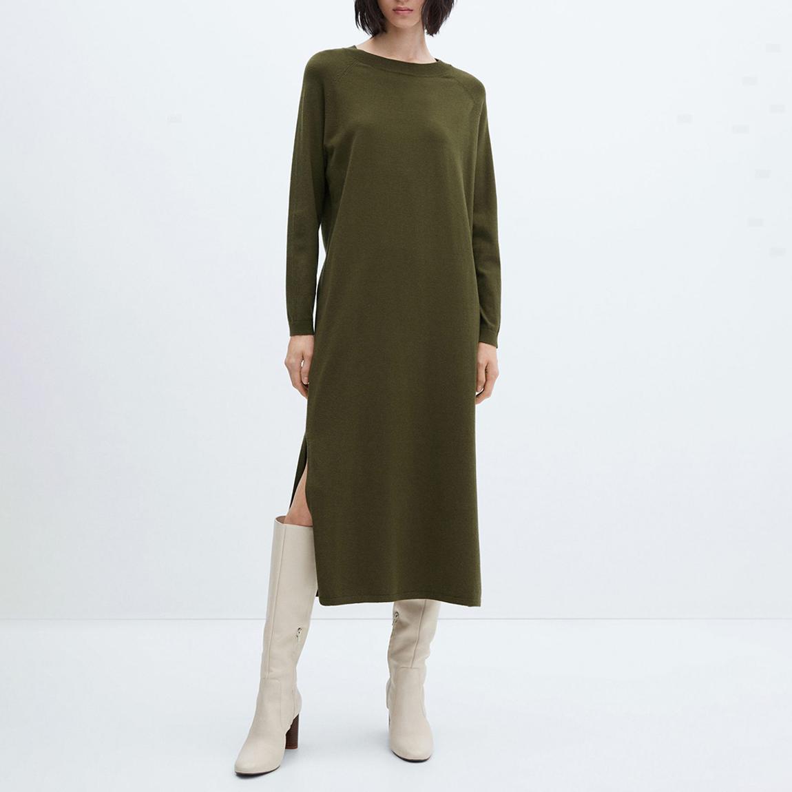 Khaki Knitted Dress main product photo