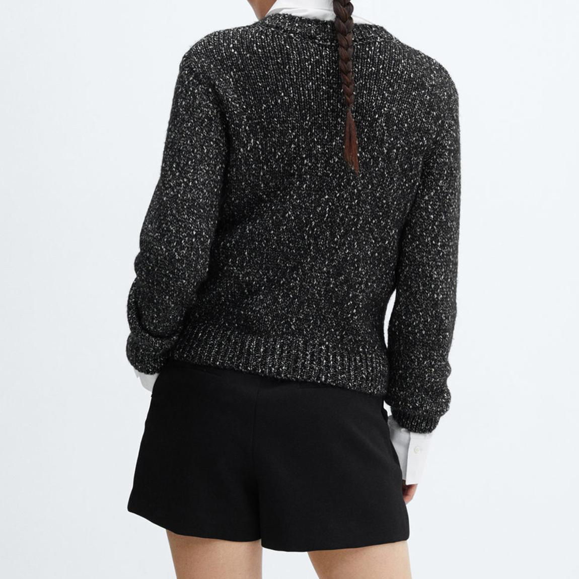 Black Crewneck Lurex Jumper main product photo
