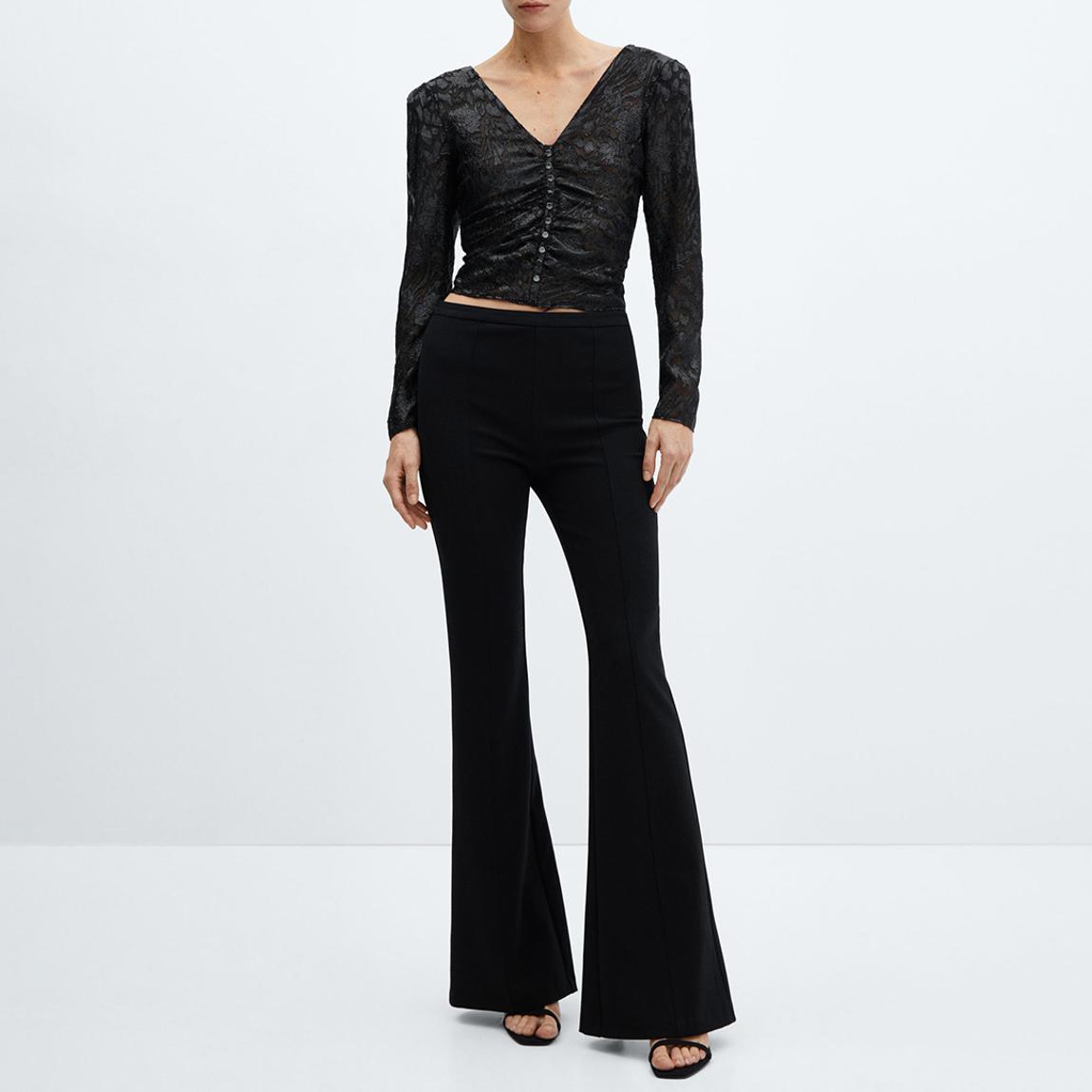 Black Lurex Jacquard Blouse main product photo