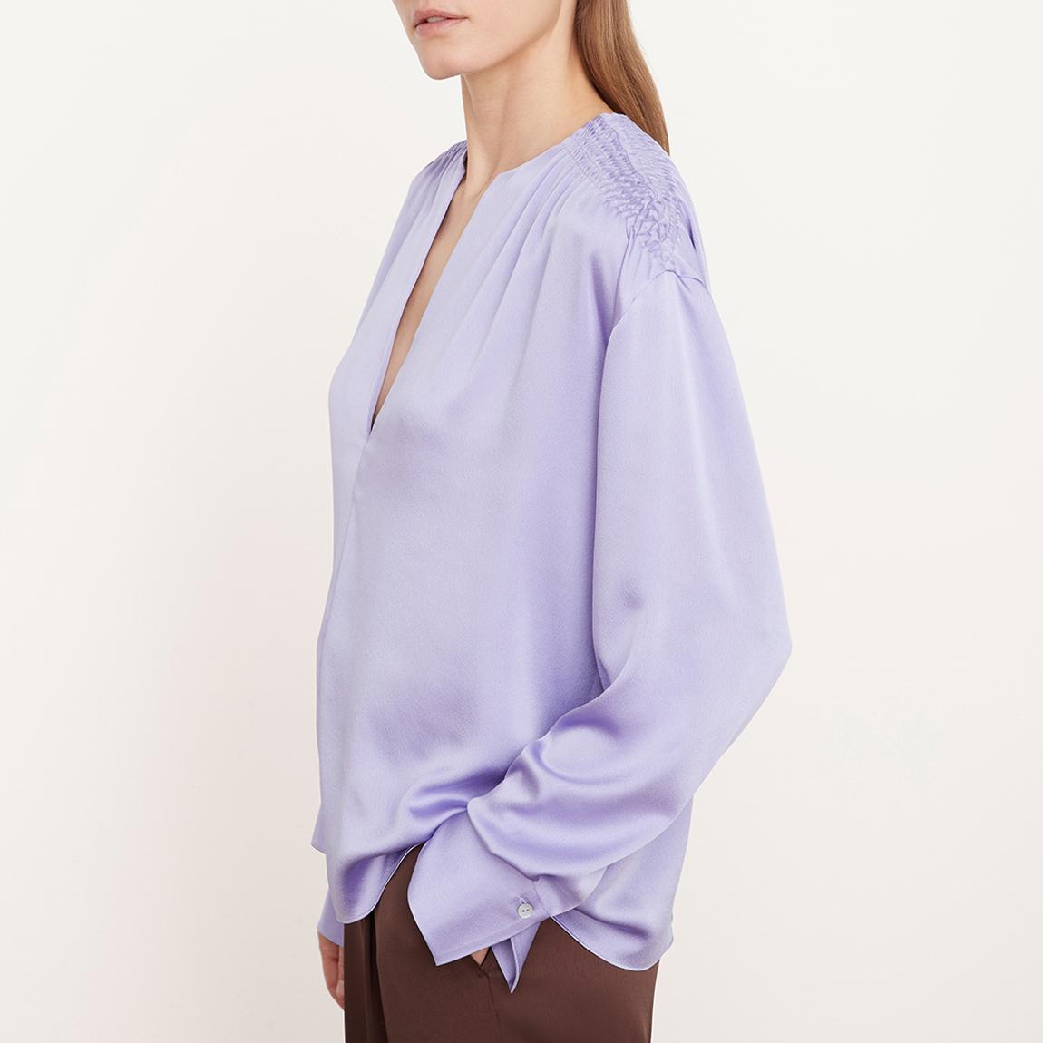 Purple Smocked Blouse main product photo