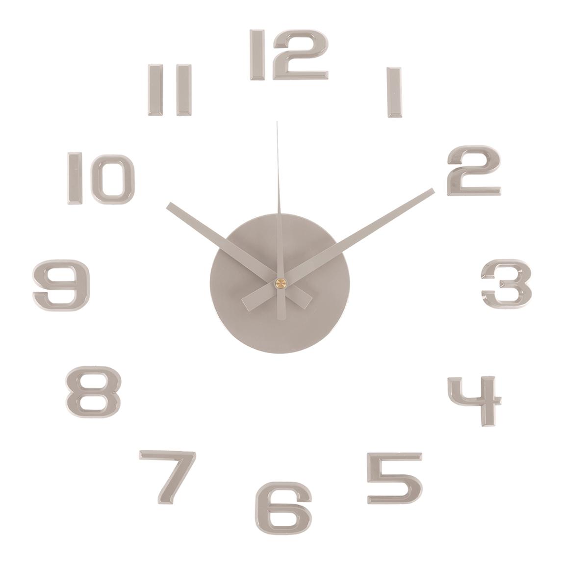 Warm Grey Numbers DIY Sunset Wall Clock, 35cm main product photo