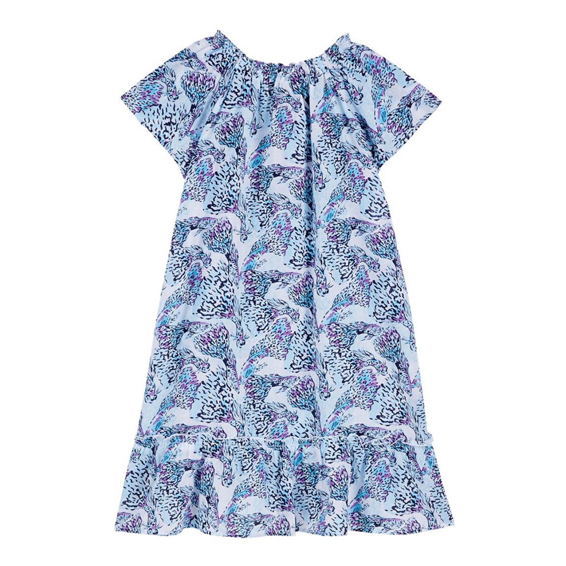 Blue Printed Dress main product photo