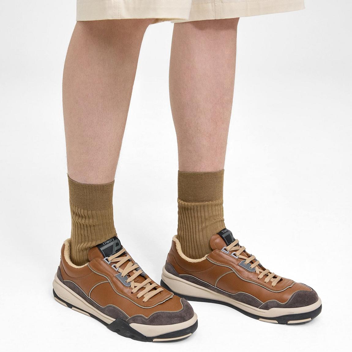 Tan Contrast Leather Trainers main product photo