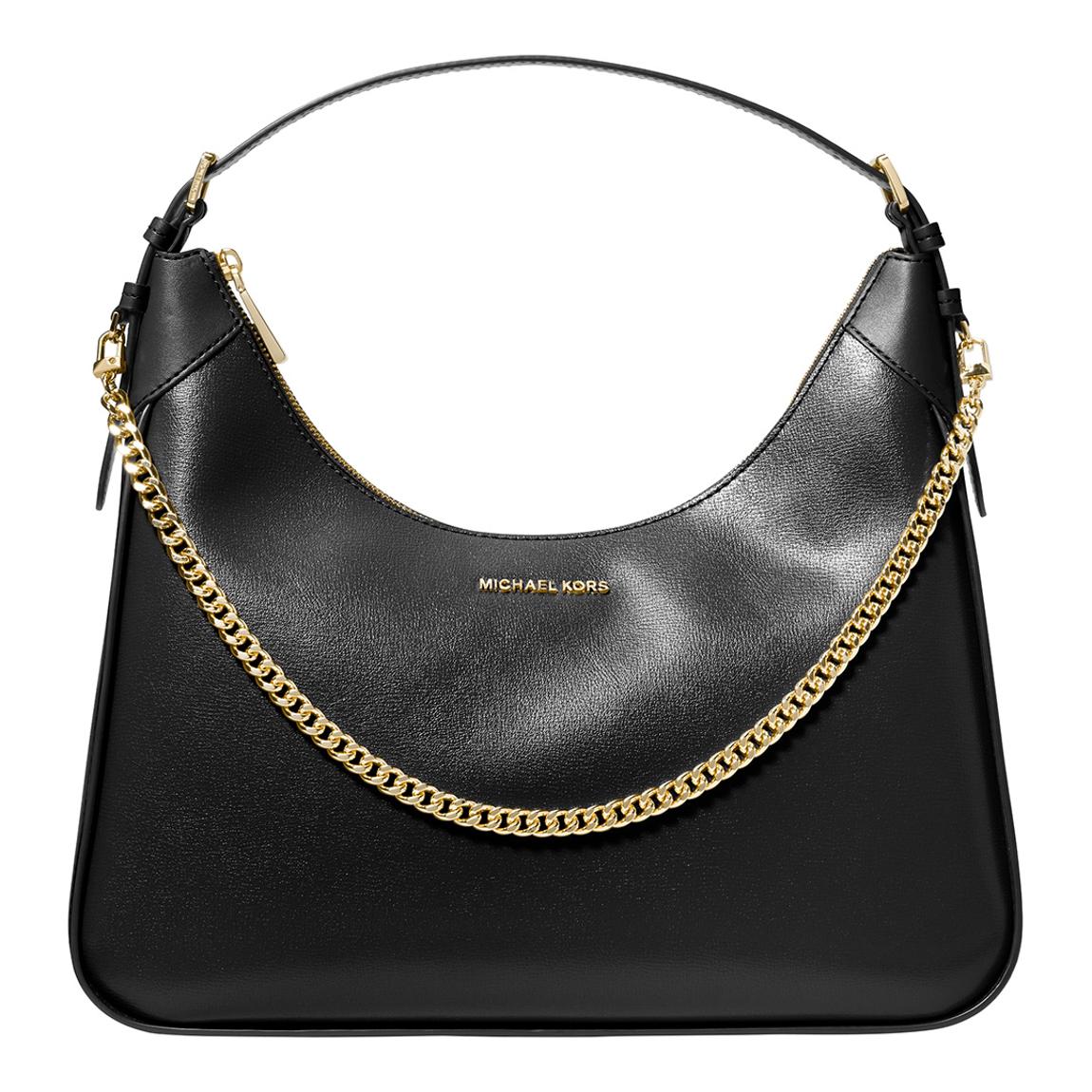 Black Wilma Large Hobo Shoulder Bag main product photo