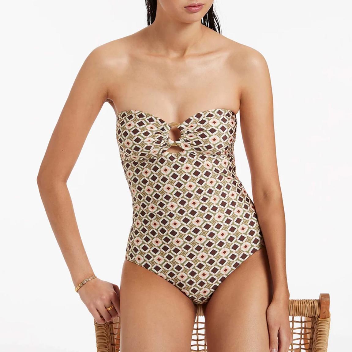 Olive Playa Bandeau One Piece main product photo