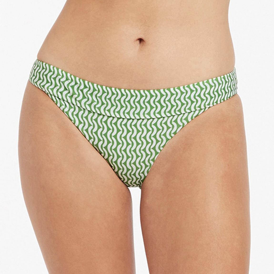 Green Ipanema Banded High Leg Bikini Bottom main product photo