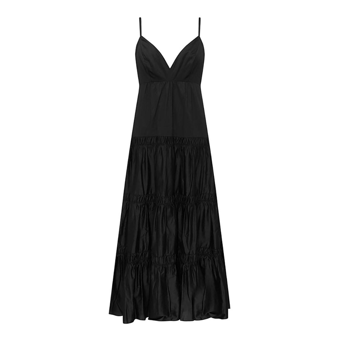 Black Nomade Tiered Maxi Dress main product photo