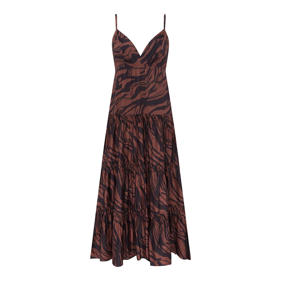 Black Nomade Tiered Maxi Dress main product photo