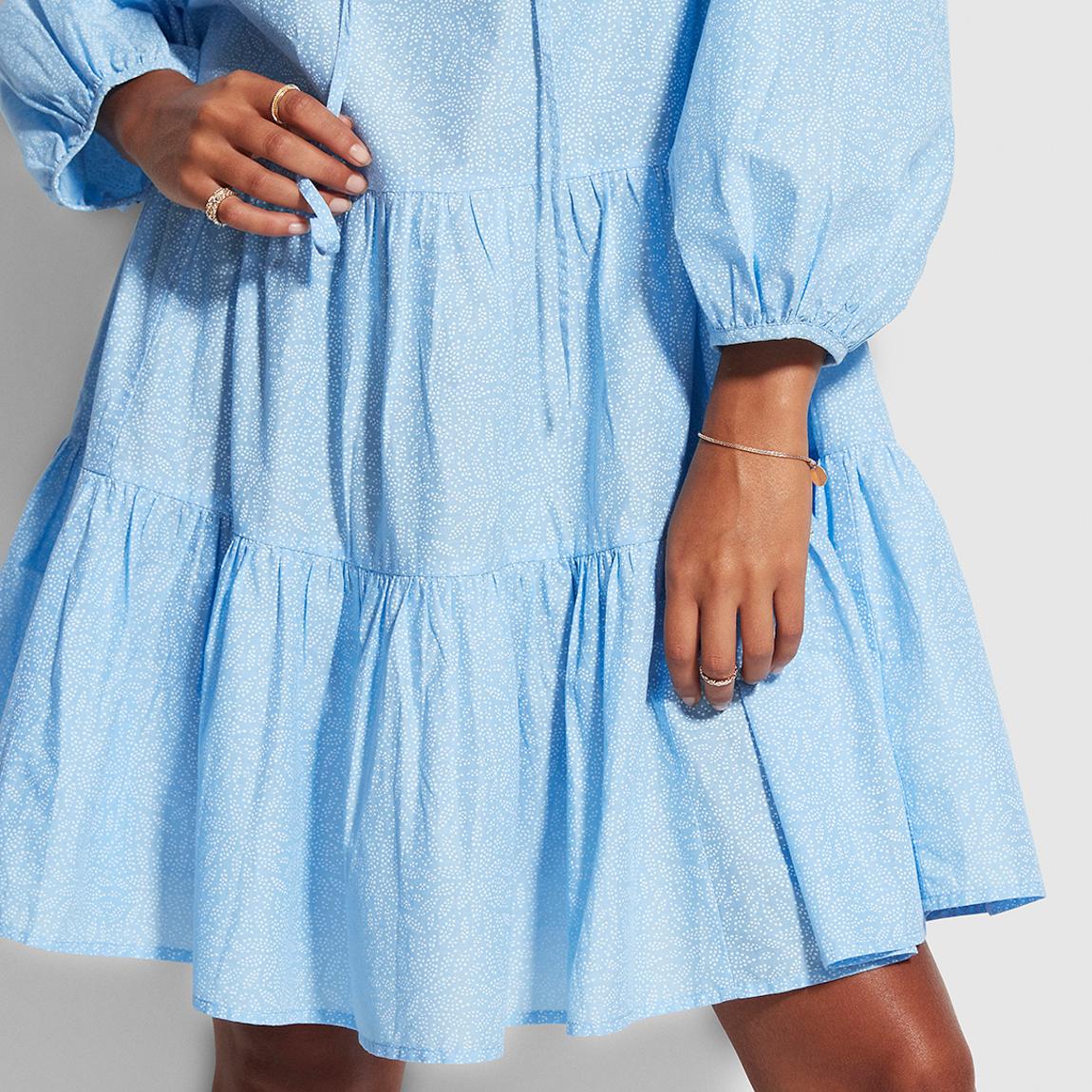 Blue Belle Boheme Spot Tiered Dress main product photo
